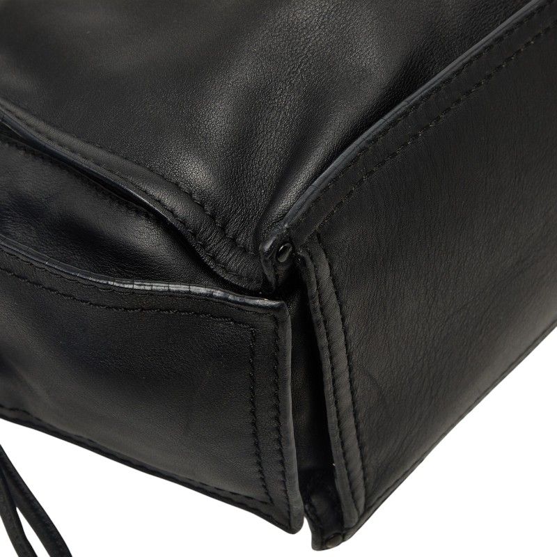 Loewe Tote Shoulder Bag Black Leather — view 7