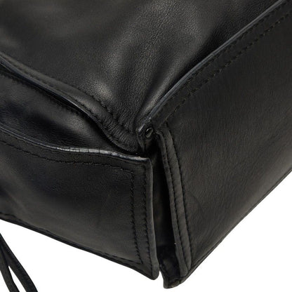 Loewe Tote Shoulder Bag Black Leather — view 7