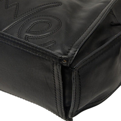 Loewe Tote Shoulder Bag Black Leather — view 4