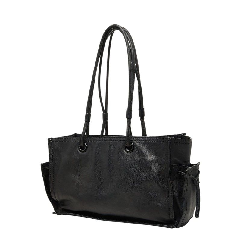 Loewe Tote Shoulder Bag Black Leather — view 2