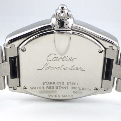 Cartier Watch Roadster SM Tonneau Silver Dial Roman Index Date Luminous Hand SS — view 4