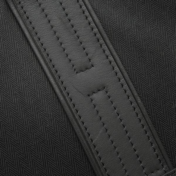 Hermes Business Bag Acapulco Odinatur Toile Chevron Leather Black Silver 2-Way — view 8