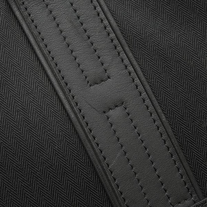 Hermes Business Bag Acapulco Odinatur Toile Chevron Leather Black Silver 2-Way — view 8
