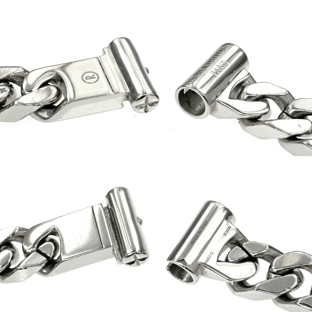 Louis Vuitton Collier LV Chain Silver Necklace — view 7