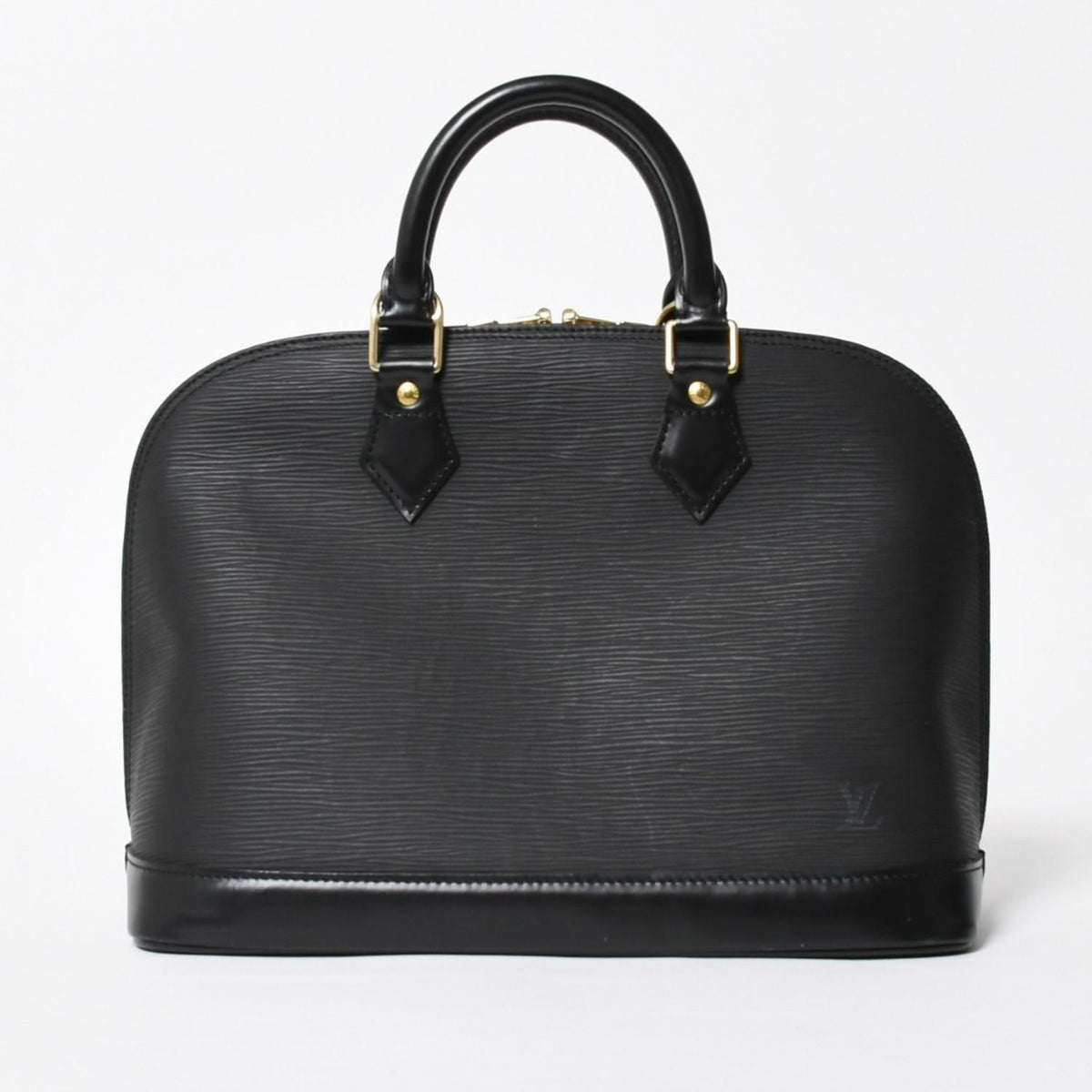Louis Vuitton Alma PM Handbag Epi Leather Black Gold