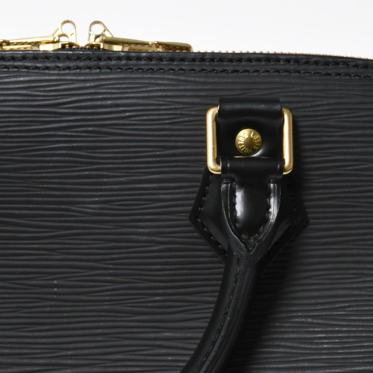 Louis Vuitton Alma PM Handbag Epi Leather Black Gold — view 8