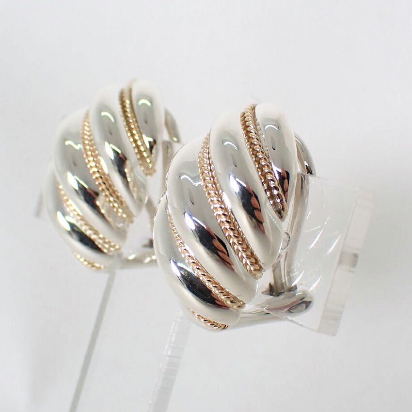 Tiffany & Co 925/750 Vintage Rope Earrings — view 4