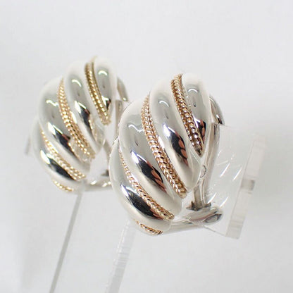 Tiffany & Co 925/750 Vintage Rope Earrings — view 4