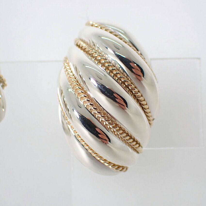 Tiffany & Co 925/750 Vintage Rope Earrings — view 3