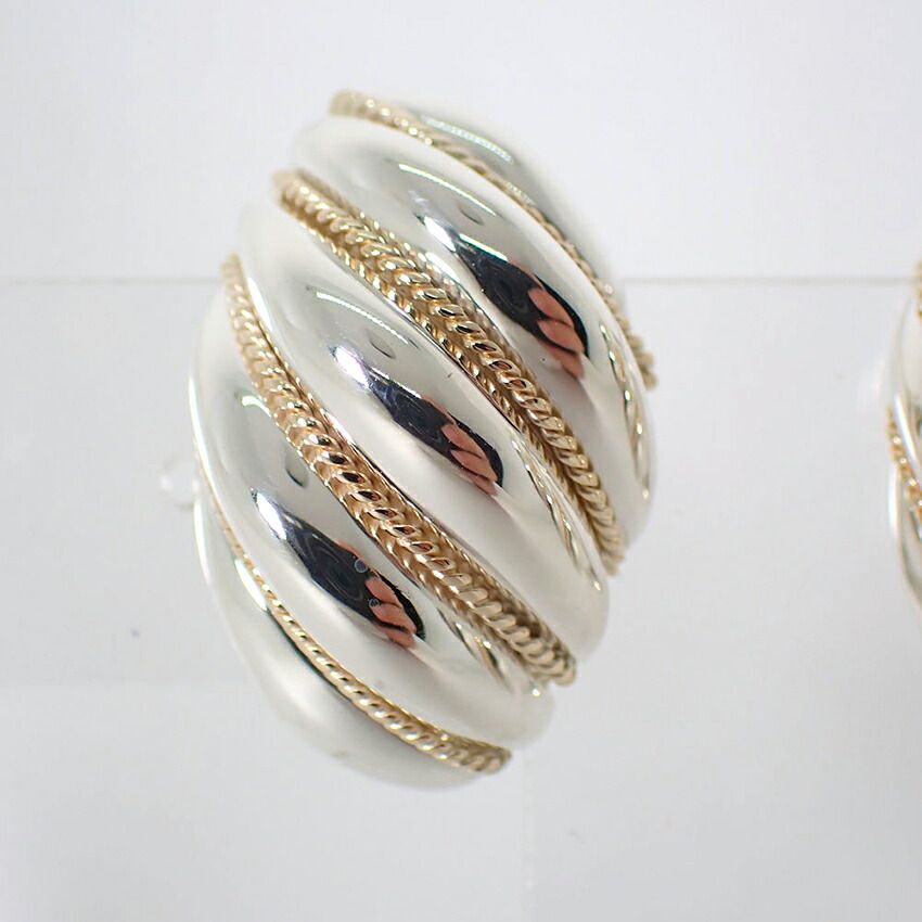 Tiffany & Co 925/750 Vintage Rope Earrings — view 2
