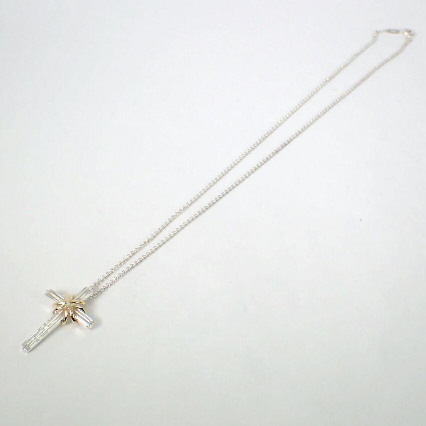 Tiffany & Co 925/750 Signature Cross Necklace — view 5
