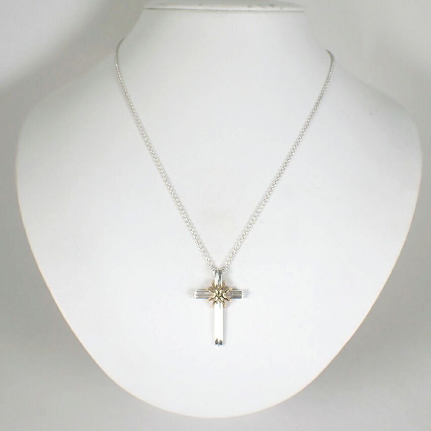 Tiffany & Co 925/750 Signature Cross Necklace — view 2