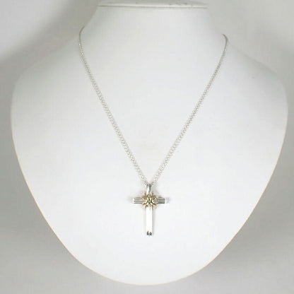 Tiffany & Co 925/750 Signature Cross Necklace — view 2