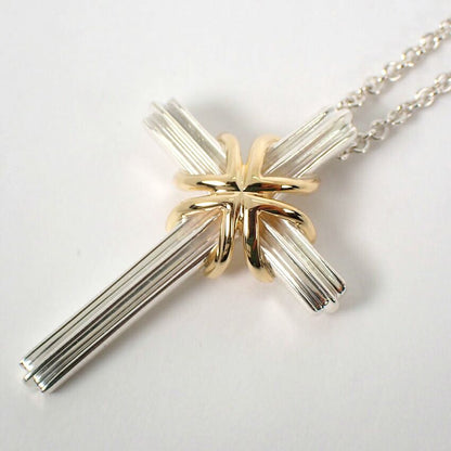 Tiffany & Co 925/750 Signature Cross Necklace — view 6