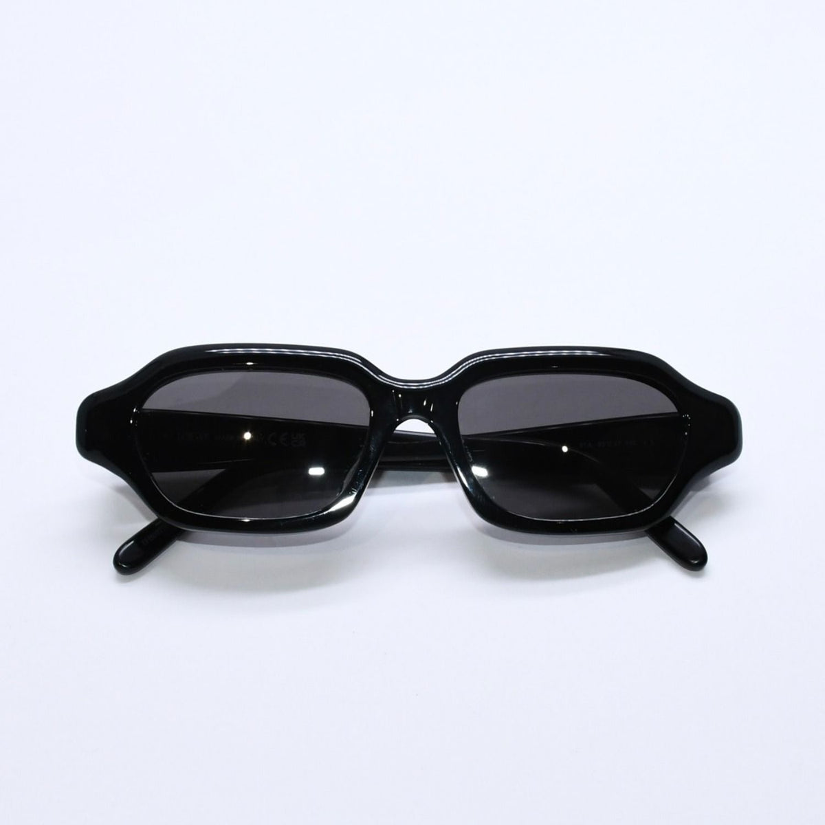 Loewe Rectangular Slim Sunglasses 17 140 Black Gray Eyewear Gold — view 2