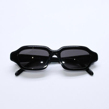 Loewe Rectangular Slim Sunglasses 17 140 Black Gray Eyewear Gold — view 2