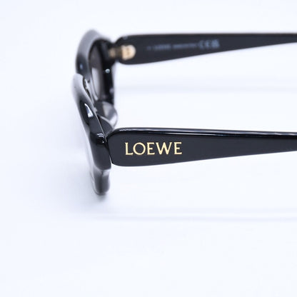 Loewe Rectangular Slim Sunglasses 17 140 Black Gray Eyewear Gold — view 7