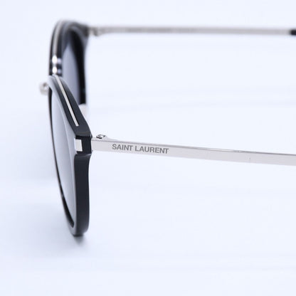 Saint Laurent Boston Shape Sunglasses SL 57 Black Eyewear Silver — view 7