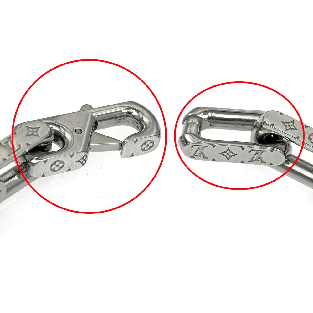 Louis Vuitton Bracelet Monogram Chain Silver — view 6