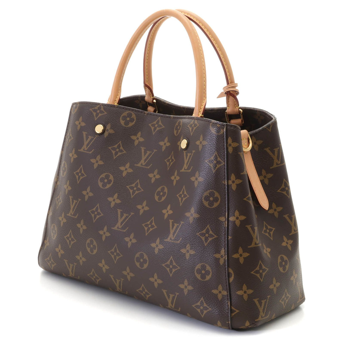 Louis Vuitton Montaigne MM Monogram Handbag Canvas Brown — view 2