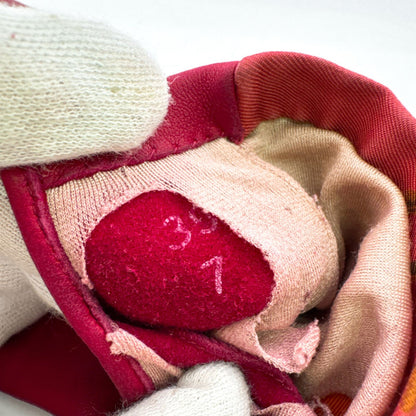 Hermes Lambskin Leather Gloves 7 Red Bordeaux Winter — view 7