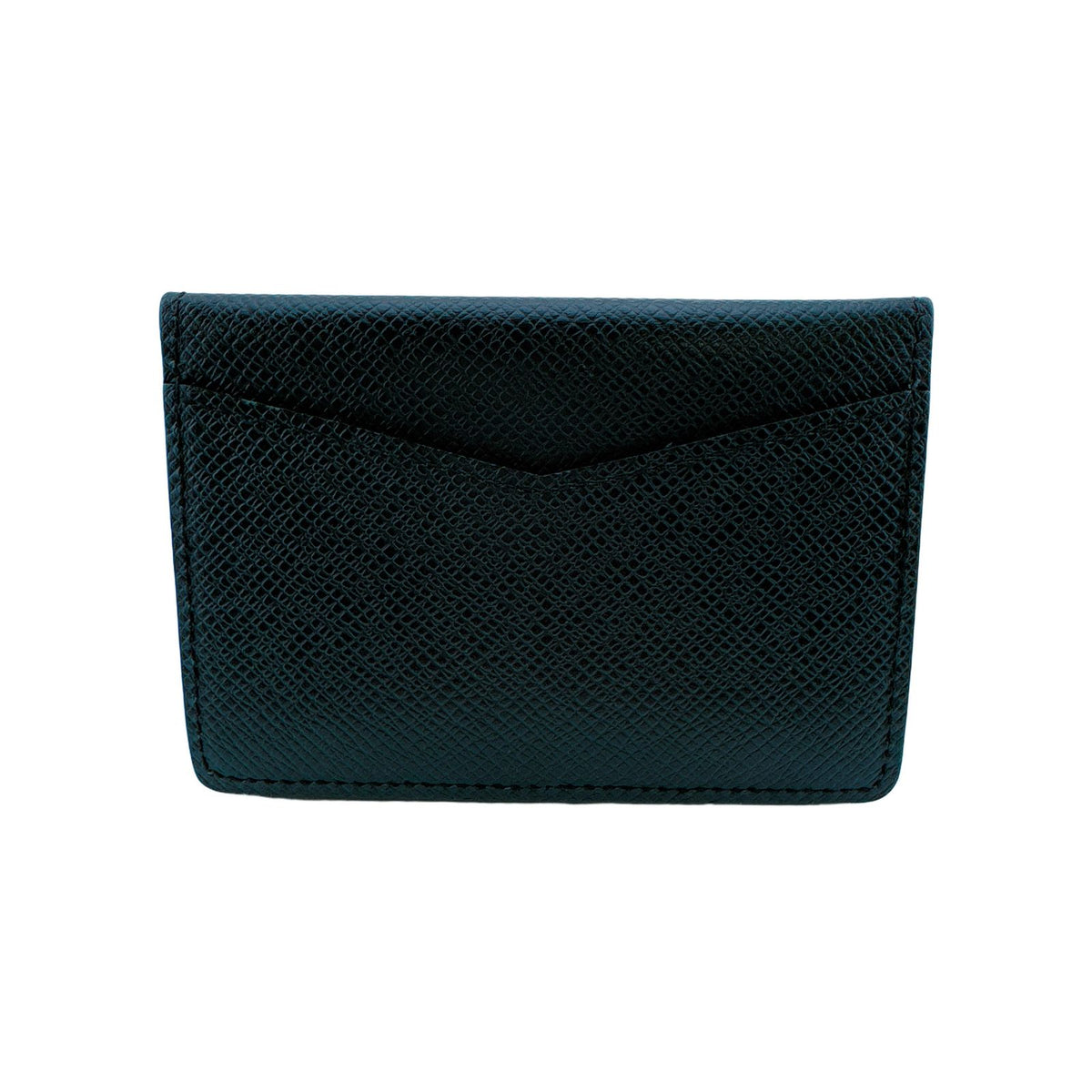 Louis Vuitton Taiga Pocket Organizer Card Case Compact Wallet Black