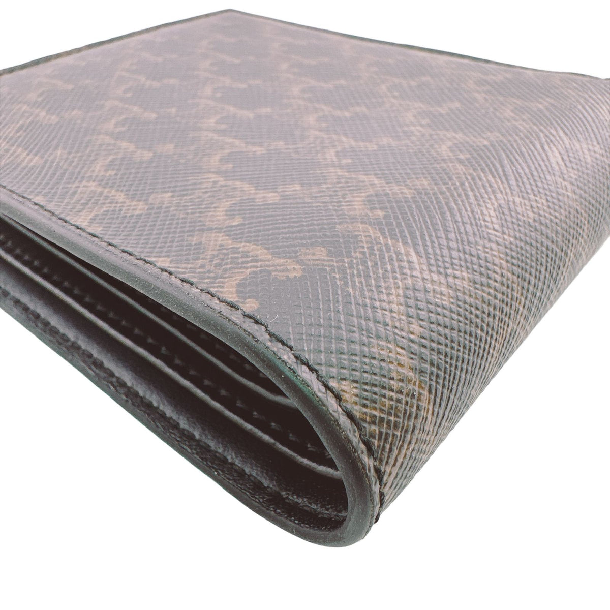 Celine Triomphe Compact Wallet Bifold Leather Brown Mini — view 5