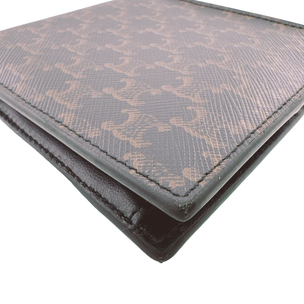 Celine Triomphe Compact Wallet Bifold Leather Brown Mini — view 3