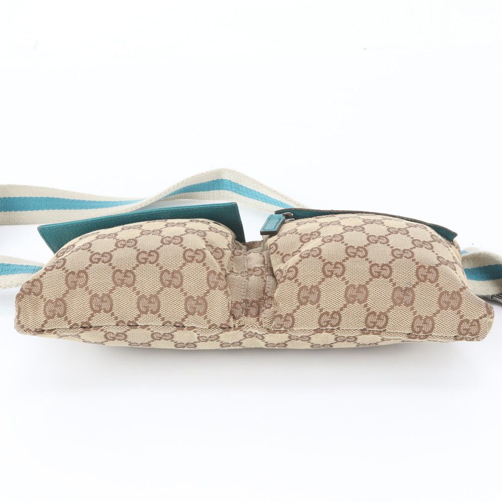 Gucci GG Canvas Leather 2-Way Belt Bag Waist Pouch — view 7