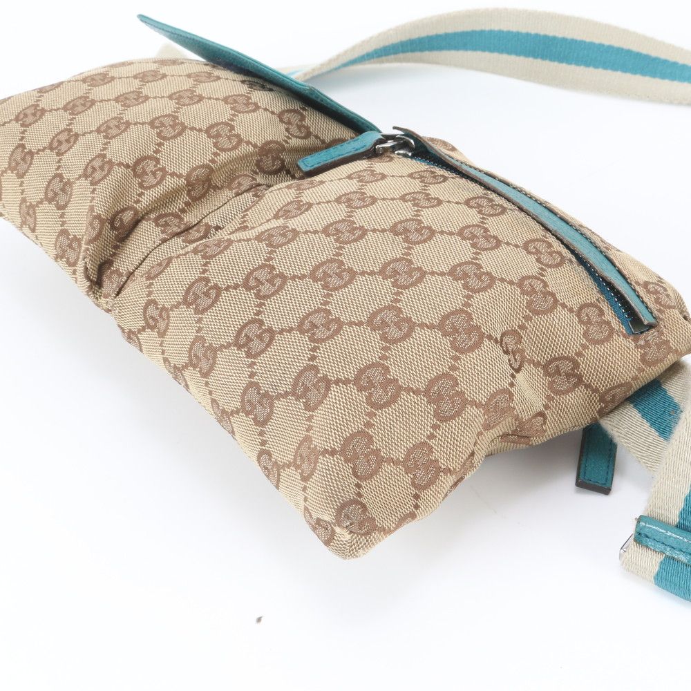 Gucci GG Canvas Leather 2-Way Belt Bag Waist Pouch — view 5