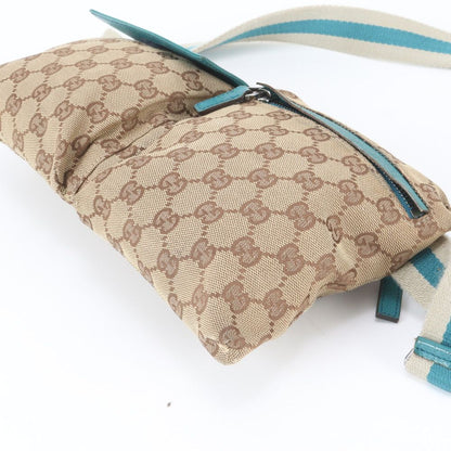 Gucci GG Canvas Leather 2-Way Belt Bag Waist Pouch — view 5