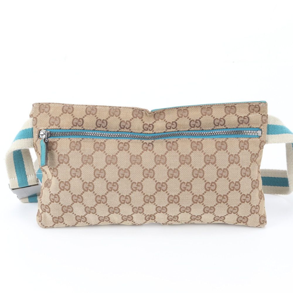 Gucci GG Canvas Leather 2-Way Belt Bag Waist Pouch — view 4