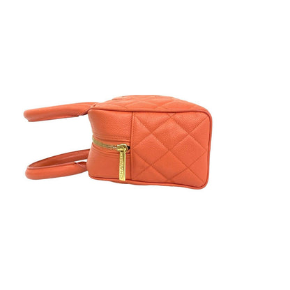 Chanel Quilted CC Logo Caviar Leather Mini Boston Bag Pink — view 5