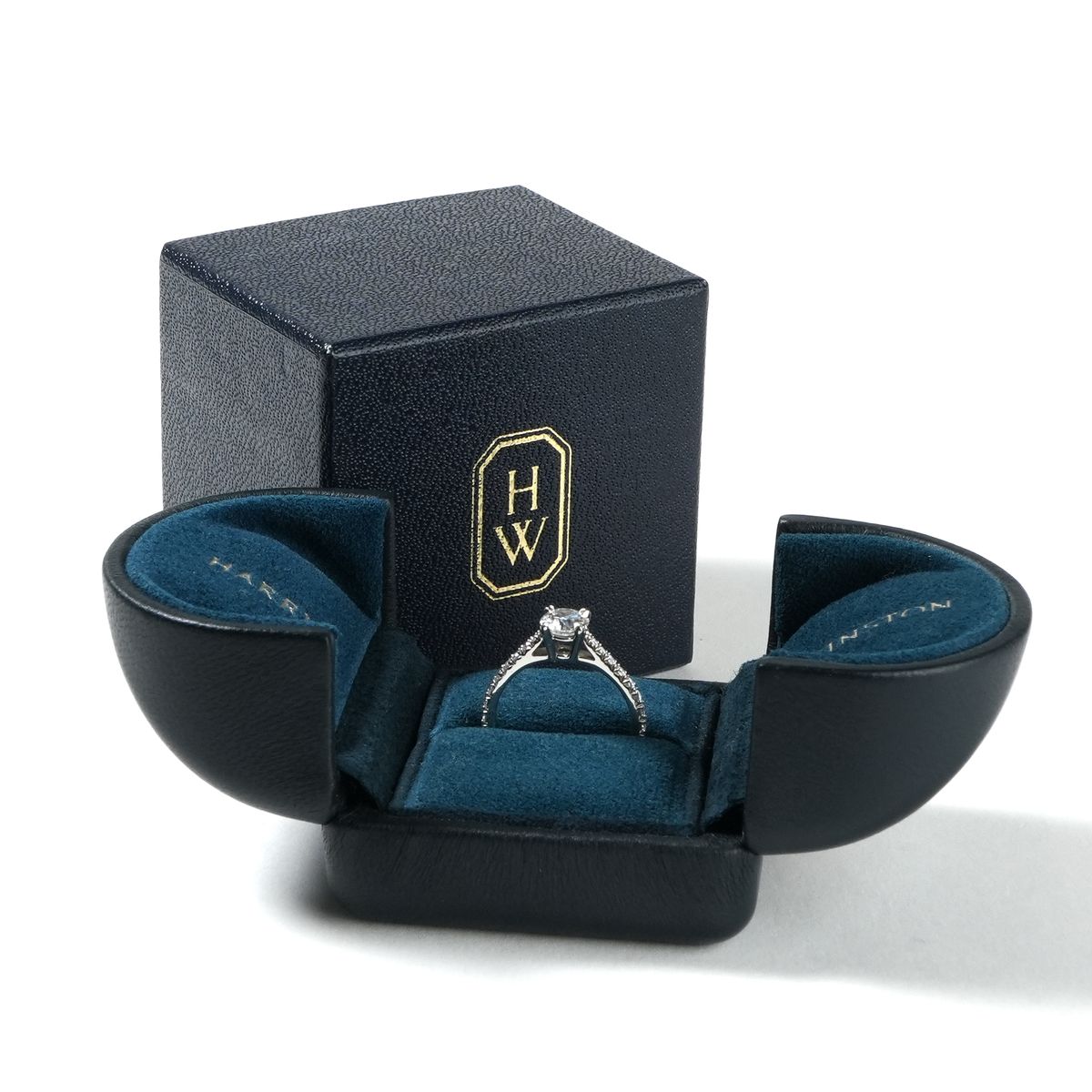 Harry Winston Diamond Engagement Ring Brilliant Love Solitaire — view 7