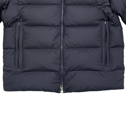 Moncler Down Jacket Solayan Polyester Tricolor Line Navy 3 — view 4