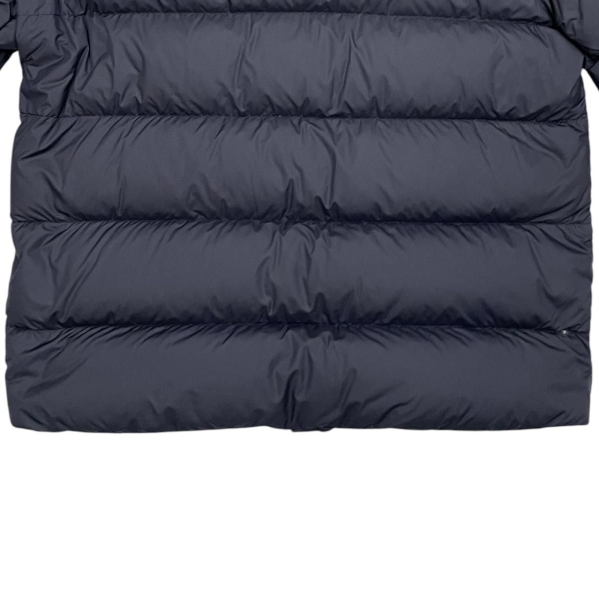 Moncler Down Jacket Solayan Polyester Tricolor Line Navy 3 — view 6