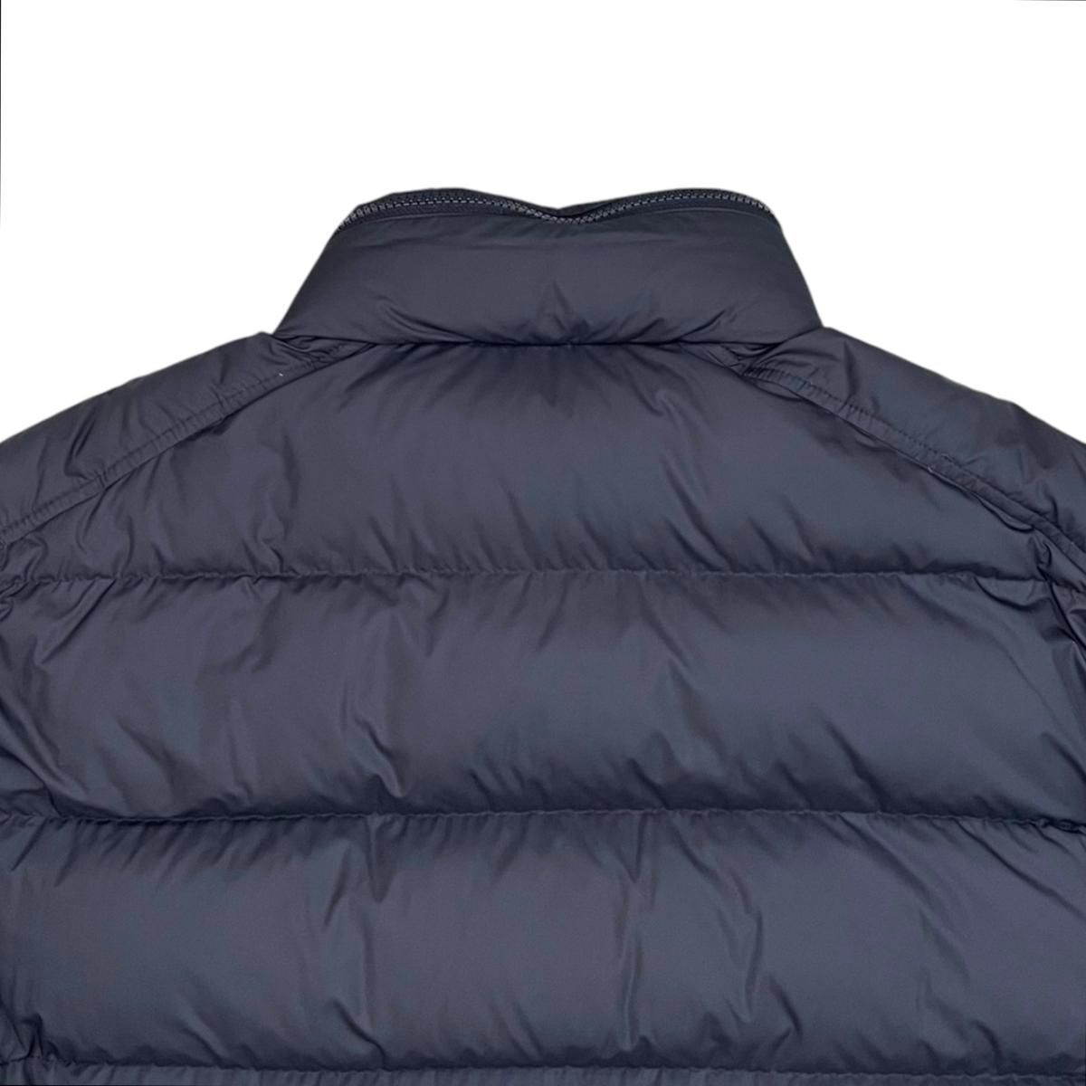 Moncler Down Jacket Solayan Polyester Tricolor Line Navy 3 — view 5