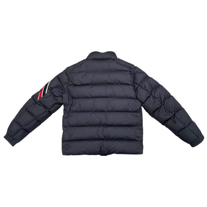 Moncler Down Jacket Solayan Polyester Tricolor Line Navy 3 — view 2