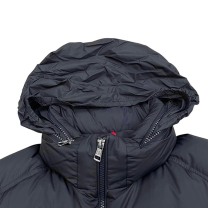 Moncler Down Jacket Solayan Polyester Tricolor Line Navy 3 — view 8