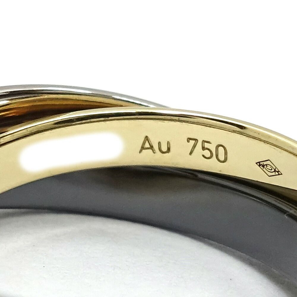 Cartier 18k Yellow Gold WG Trinity Ring Ceramic — view 6