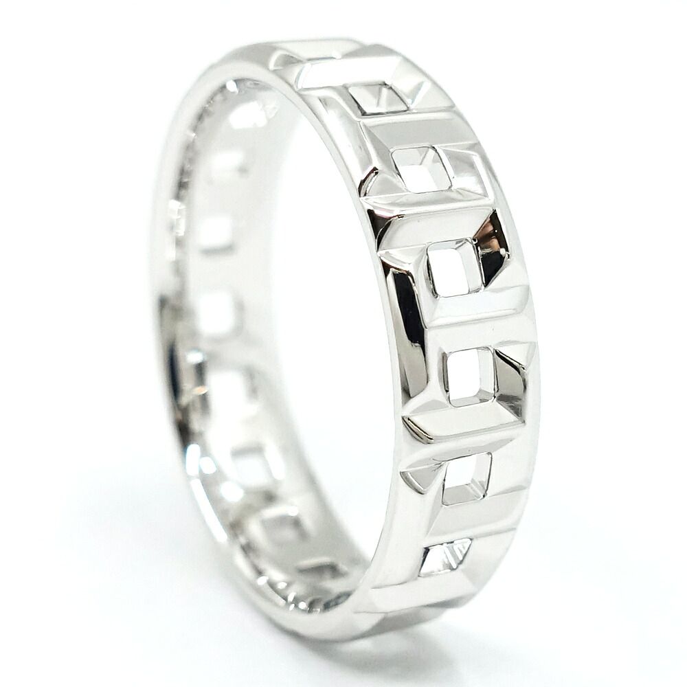 Tiffany & Co 18k White Gold T True Wide Ring — view 3