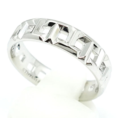 Tiffany & Co 18k White Gold T True Wide Ring — view 6