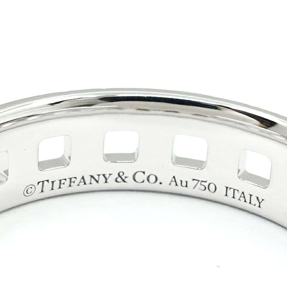 Tiffany & Co 18k White Gold T True Wide Ring — view 8