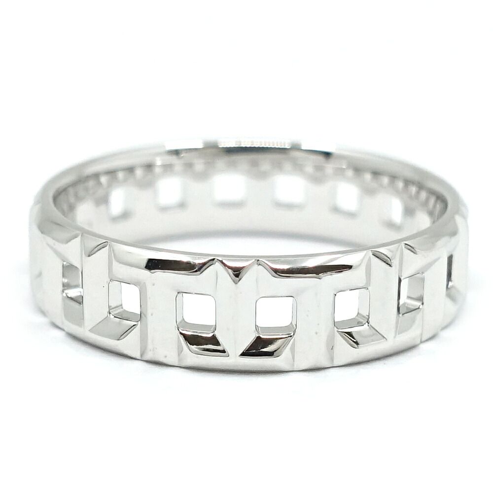 Tiffany & Co 18k White Gold T True Wide Ring