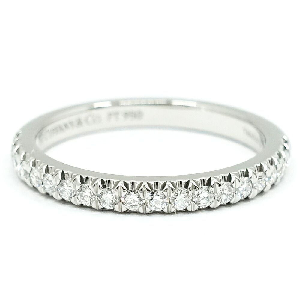 Tiffany & Co Soleste Half Eternity Diamond Ring Platinum