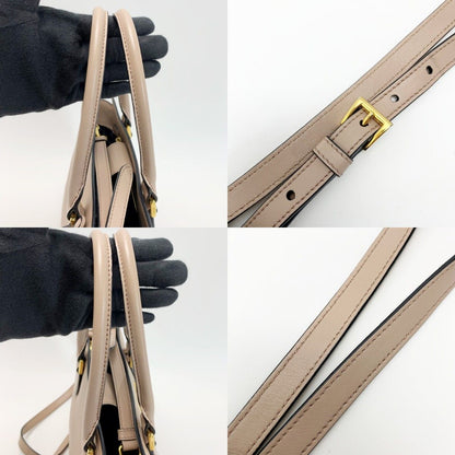 Prada Saffiano 2-Way Bag Beige with Trap — view 6