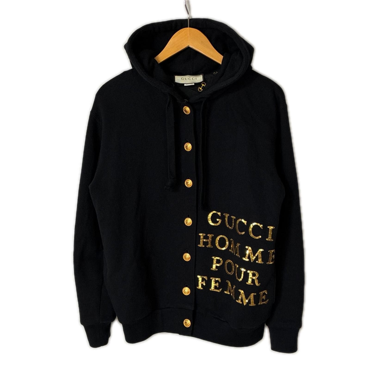 Gucci Hoodie Sequin Logo B XXS Black