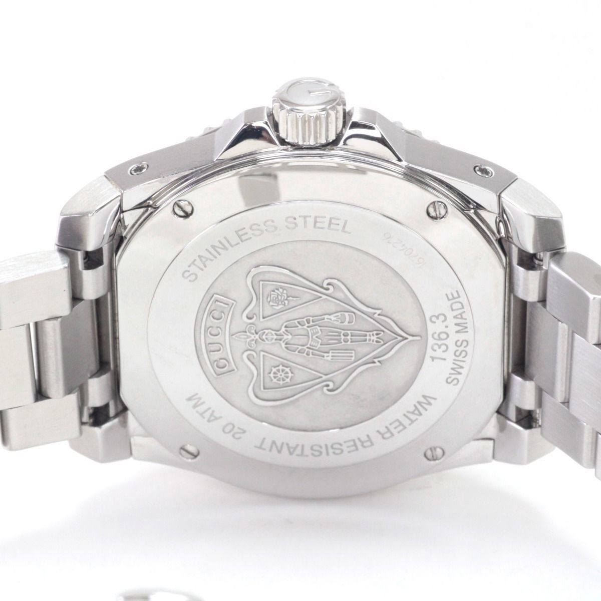 Gucci Watch Quartz Stainless Steel Black 136.3 — view 3