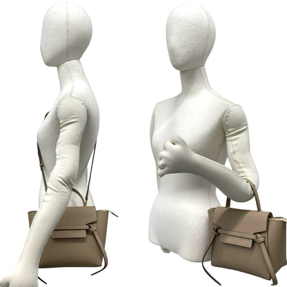 Celine Belt Bag Nano Leather 2-Way Mini Tote Beige — view 2