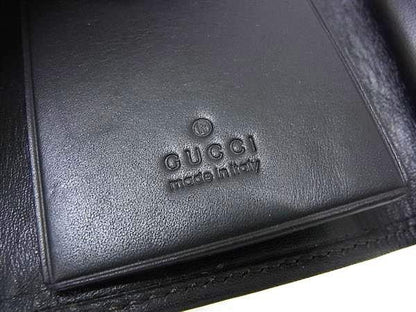 Gucci Key Case Dark Brown GG Canvas Leather Key Holder — view 4